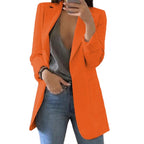 Women's Long Blazer with Timeless Lapels