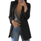 Women's Long Blazer with Timeless Lapels
