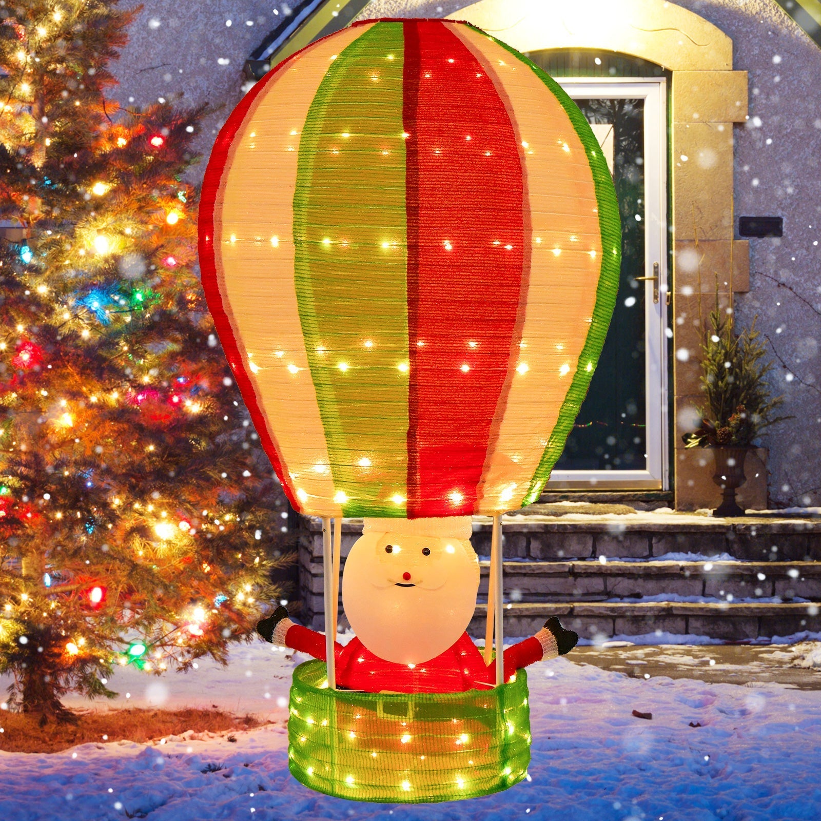 Santa Hot Air Balloon Christmas Pop-Up Decoration