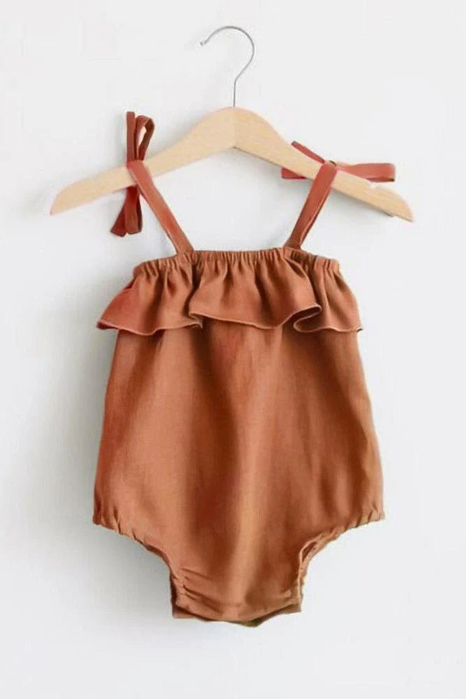 Adorable Ruffled Baby Romper – Soft, Stylish & Comfortable