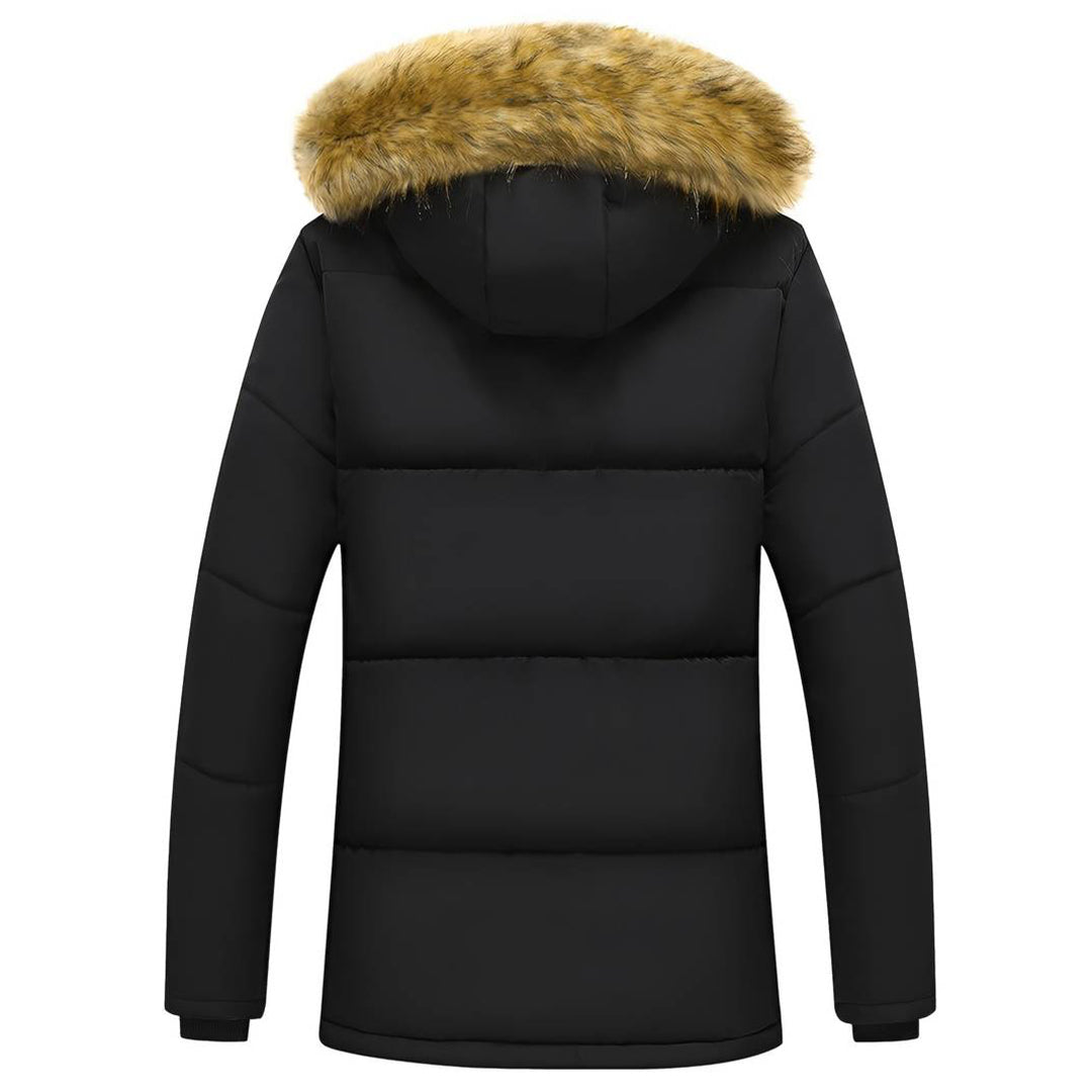 MICHAEL - Men's Parka Jacket with Fur Collar