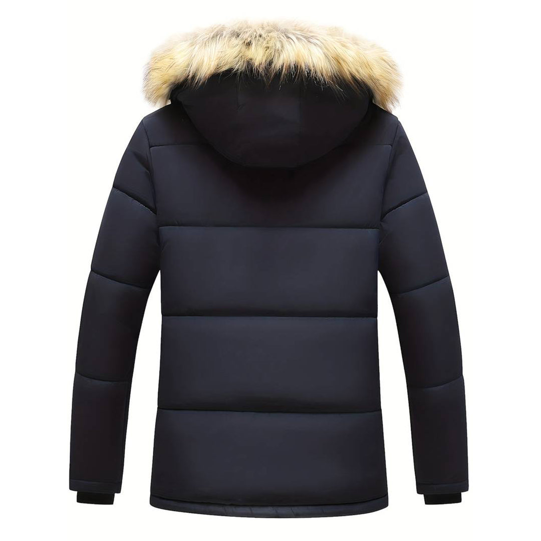 MICHAEL - Men's Parka Jacket with Fur Collar