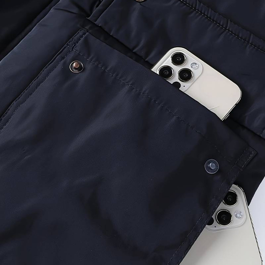 MICHAEL - Men's Parka Jacket with Fur Collar
