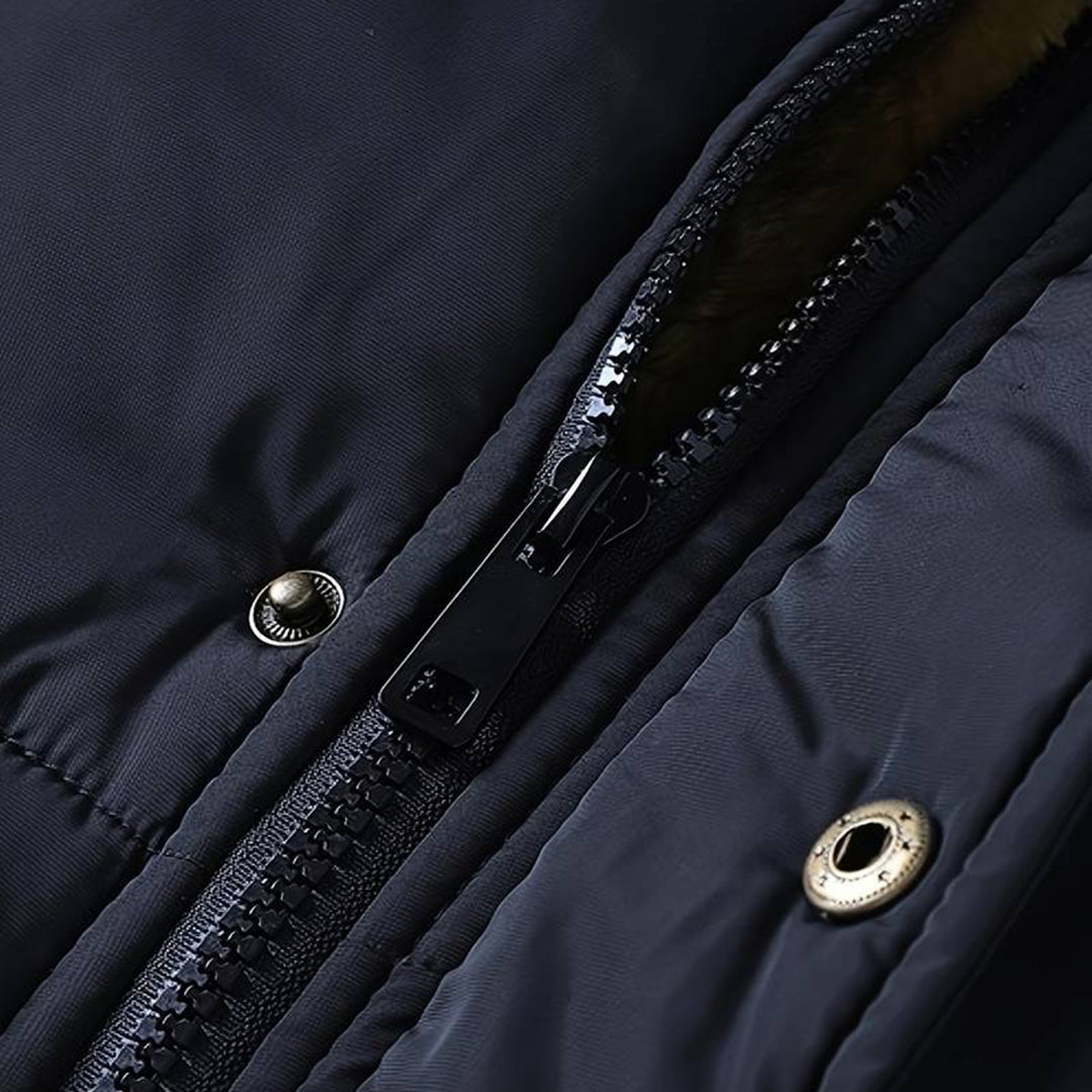 MICHAEL - Men's Parka Jacket with Fur Collar
