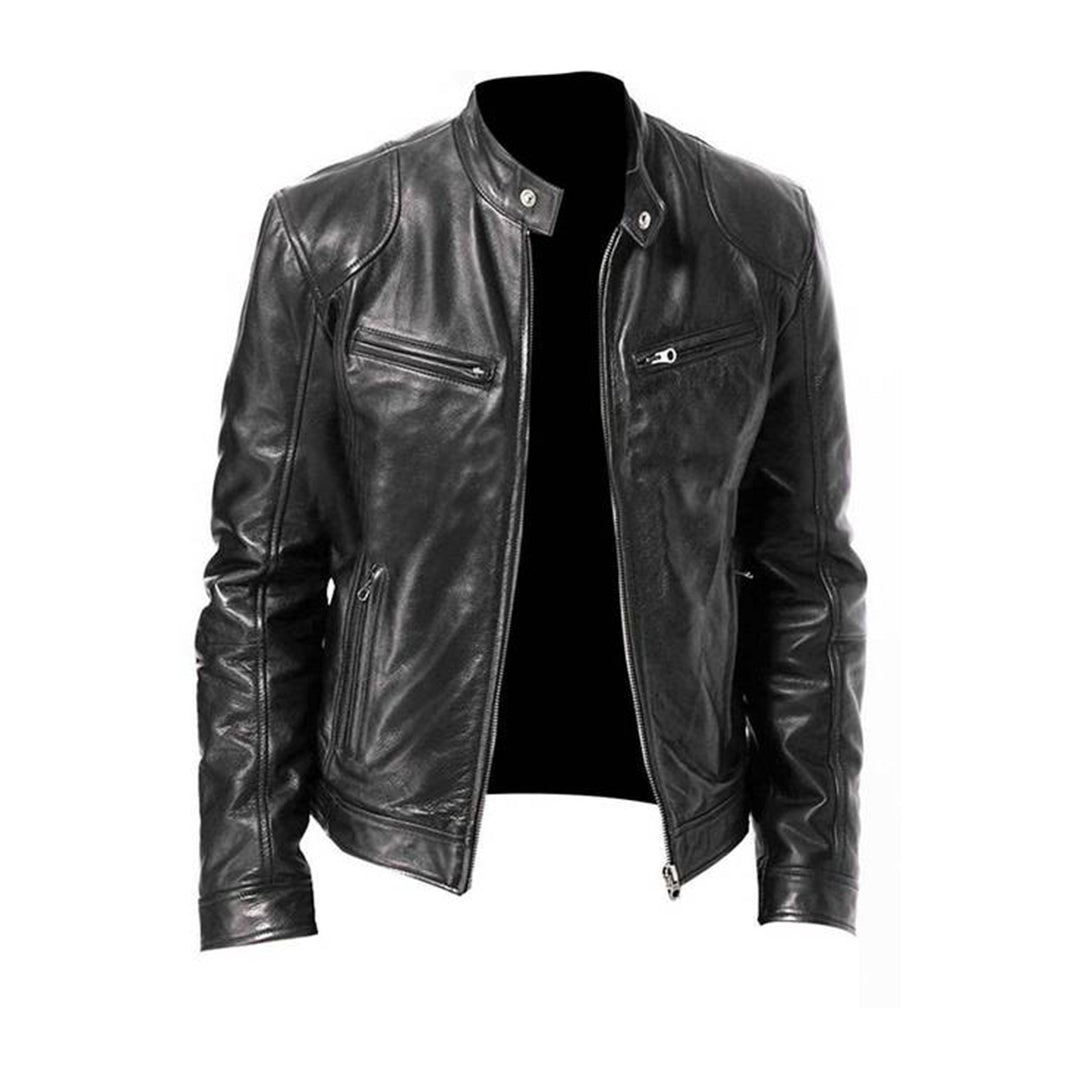 MIKEL - Men's Leather Summer Jacket