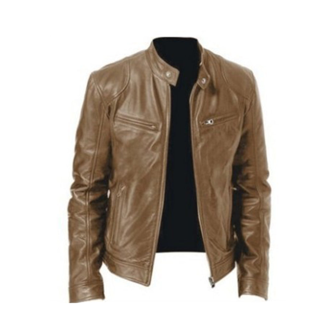 MIKEL - Men's Leather Summer Jacket