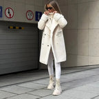 Women's Chic Oversized Lapel Button-Up Winter Coat