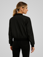 Mila - Chic Sheen Bomber Jacket