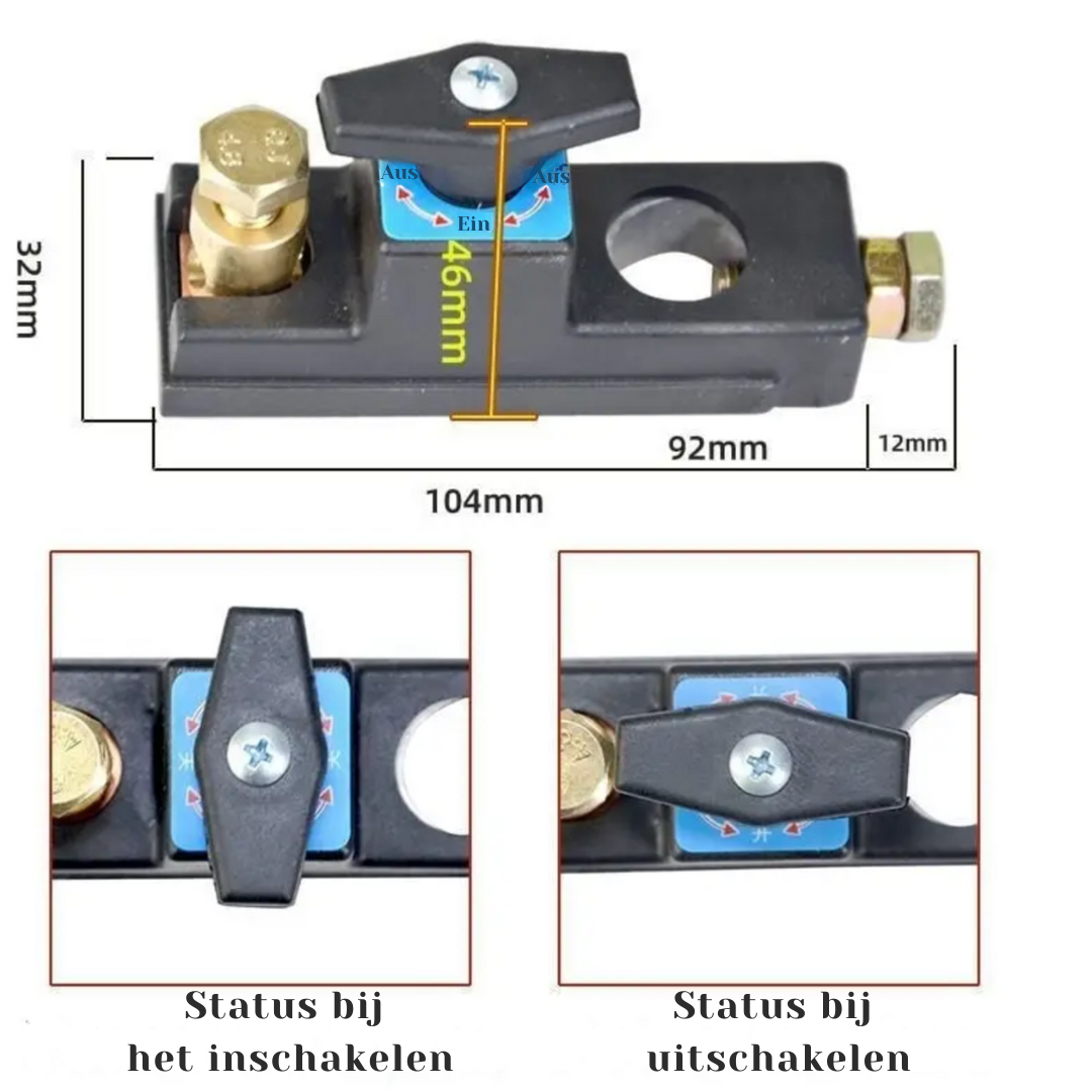 Battery Disconnect Switch – Easily Avoid Flat Batteries with a Quick Turn