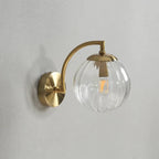 Luxury CrystalGlow Modern Glass Wall Sconce