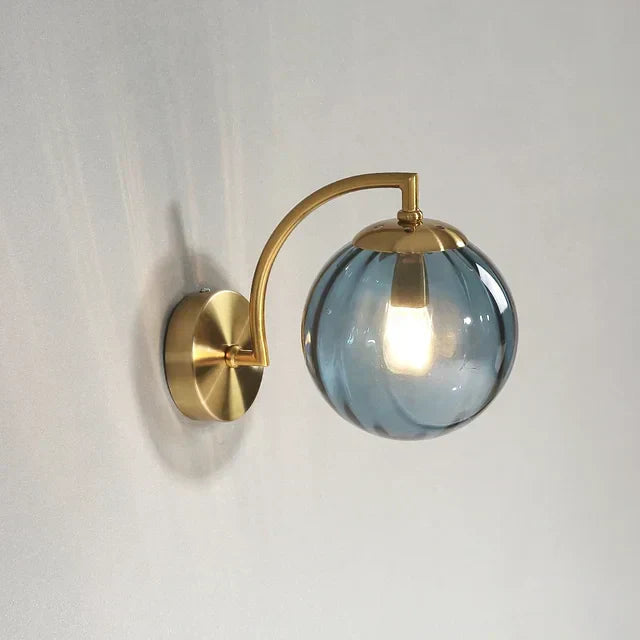Luxury CrystalGlow Modern Glass Wall Sconce