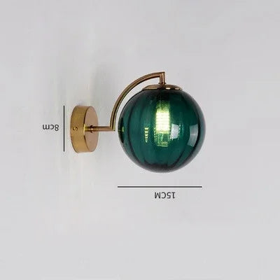 Luxury CrystalGlow Modern Glass Wall Sconce