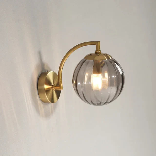 Luxury CrystalGlow Modern Glass Wall Sconce