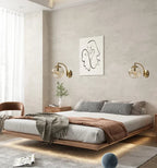 Luxury CrystalGlow Modern Glass Wall Sconce