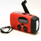 Compact Emergency Radio with Charging Capability and Weather Notifications