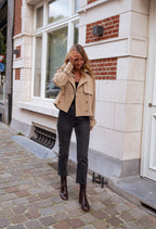 Autumn Women's Double-Breasted Short Trench Coat