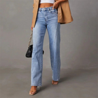 Women's Wide-Leg High Waist Denim Jeans