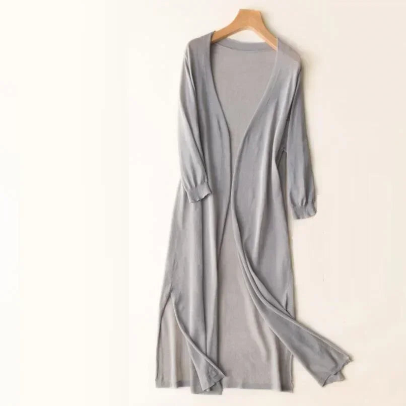 Women's Long Knit Cardigan