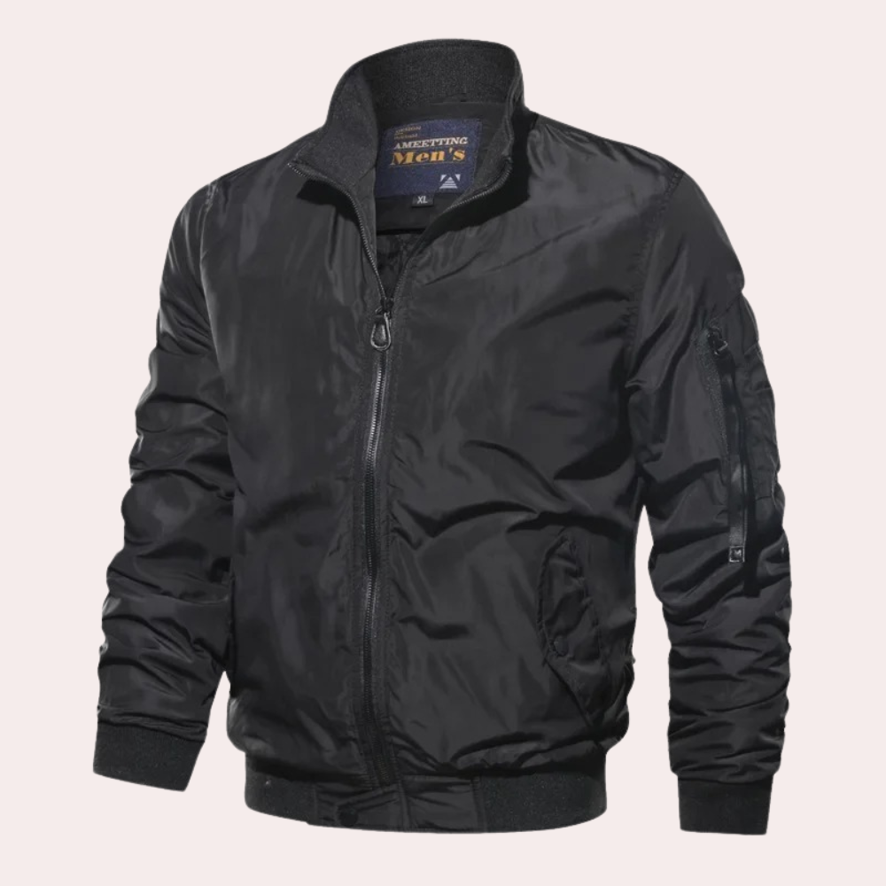 Nicolas - Trendy Windproof Bomber Jacket for Men, Ideal for Spring and Summer