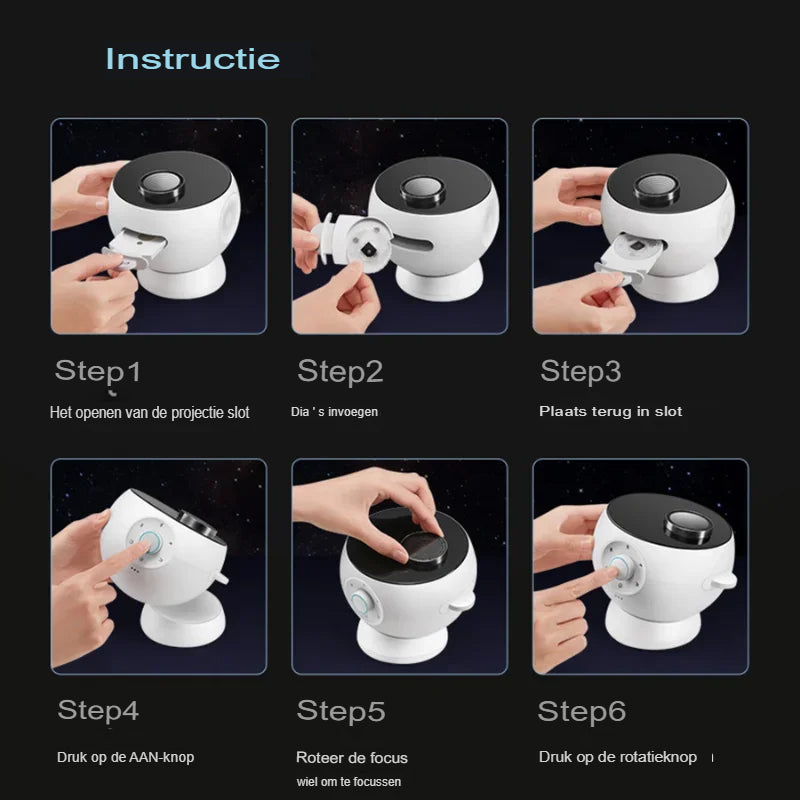 Galaxy Star Projector: Perfect for Kids' Rooms and Romantic Ambiance