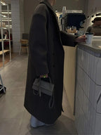Chic Double-Breasted Oversized Autumn Coat for Women
