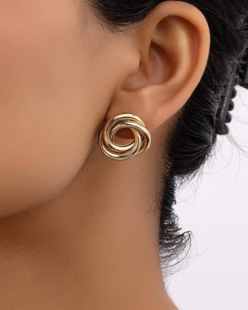 Aurelia Knotted Stud Earrings
