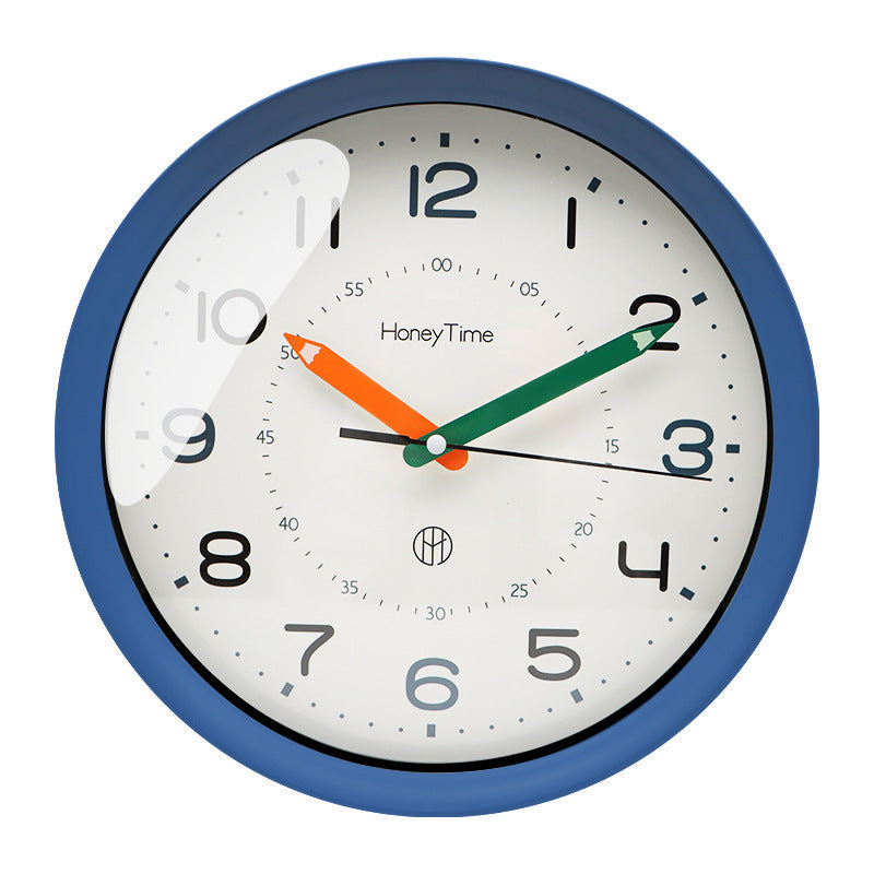 Vibrant Silent Wall Clock - Ideal for Kids' Rooms