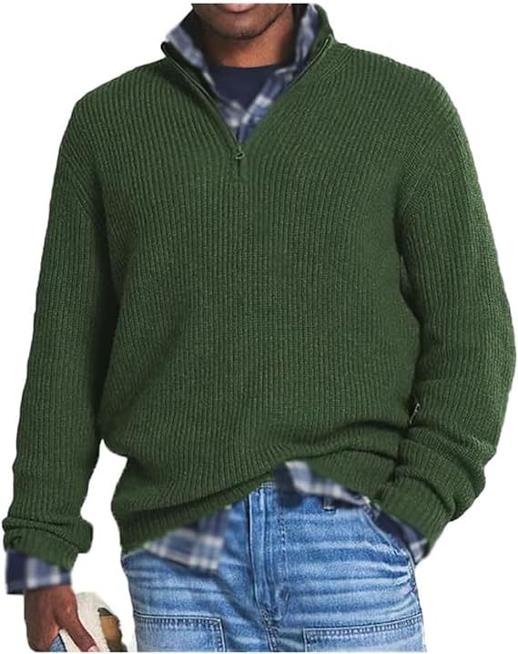 ZAVA - Men's Knitted Half-Zip Sweater