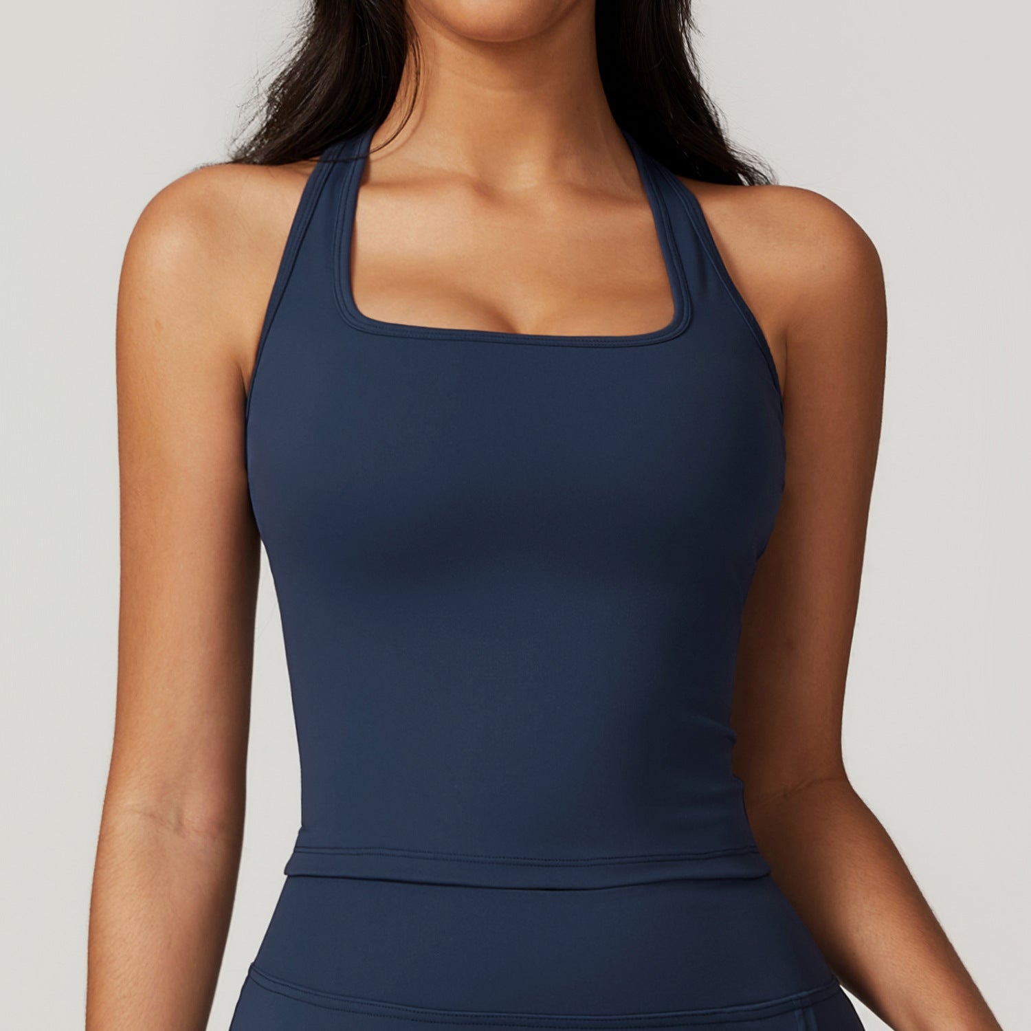 Women's Breathable Stretch Sports Tank Top - Comfortable Fitted Design