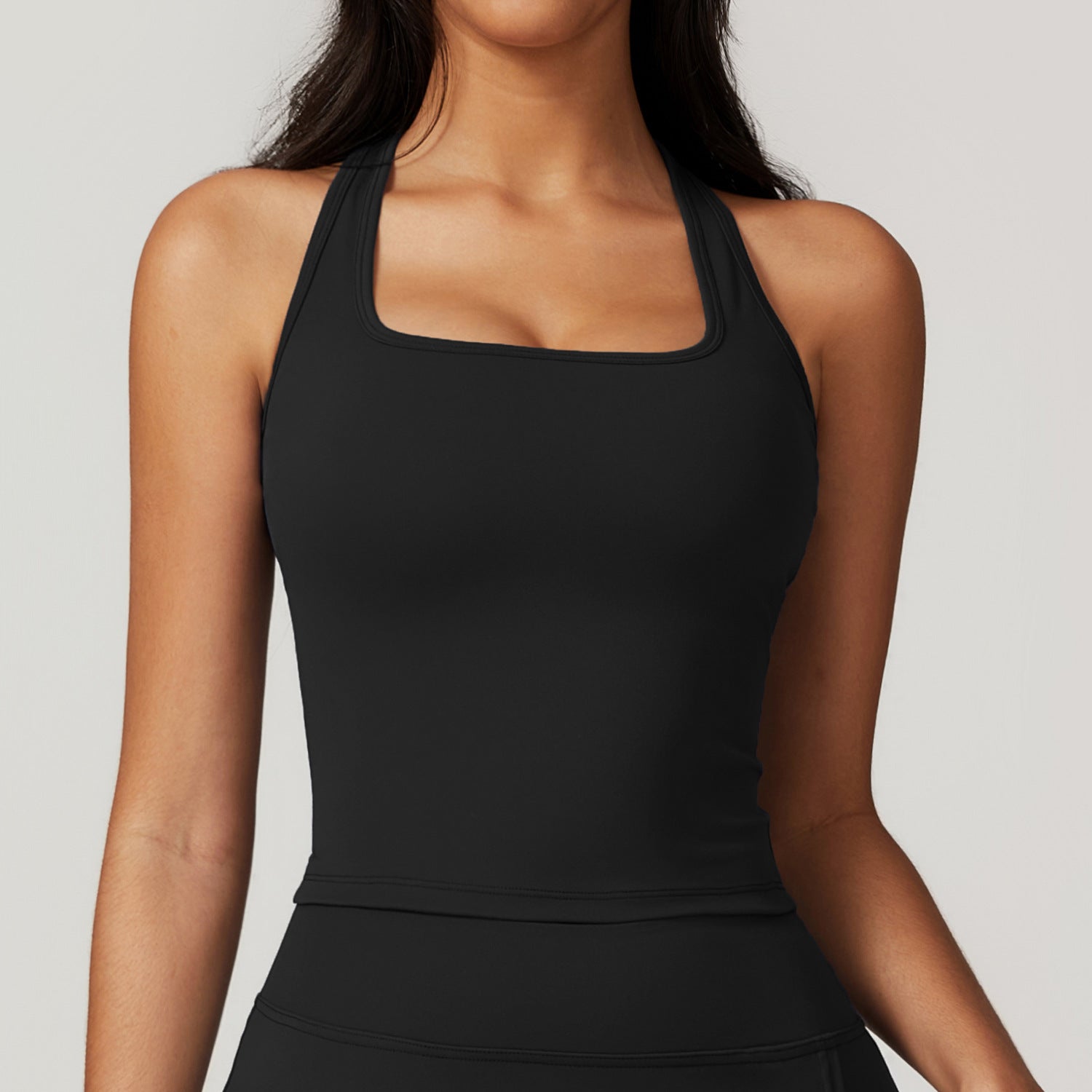 Women's Breathable Stretch Sports Tank Top - Comfortable Fitted Design