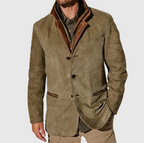 FLORIS | Classic Men's Coat with Button Closure - Vintage Design