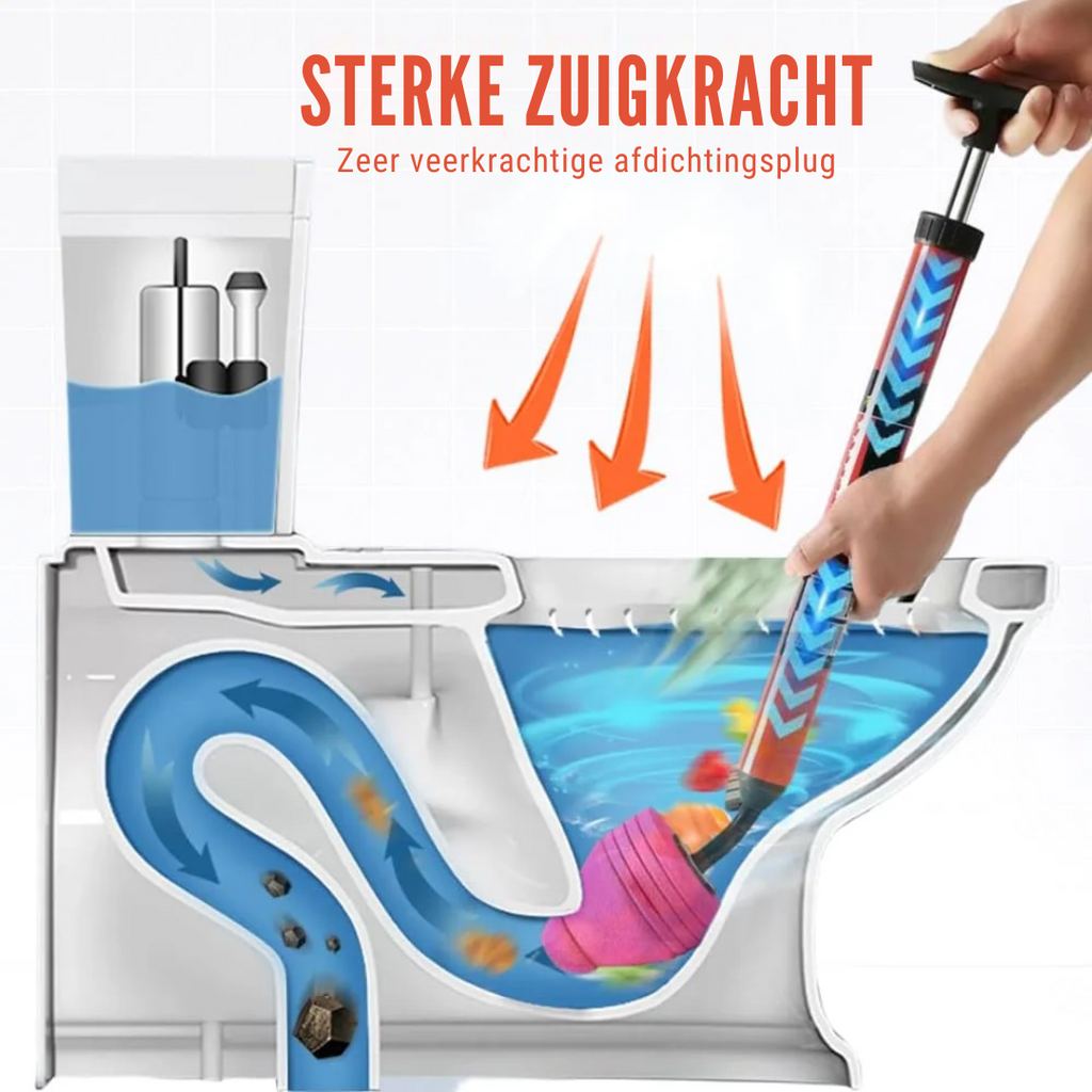 Instant Blockage Relief with Chemical-Free High-Pressure Air Burst