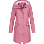 Lightweight Waterproof Rain Jacket for Women with Hood and Pockets