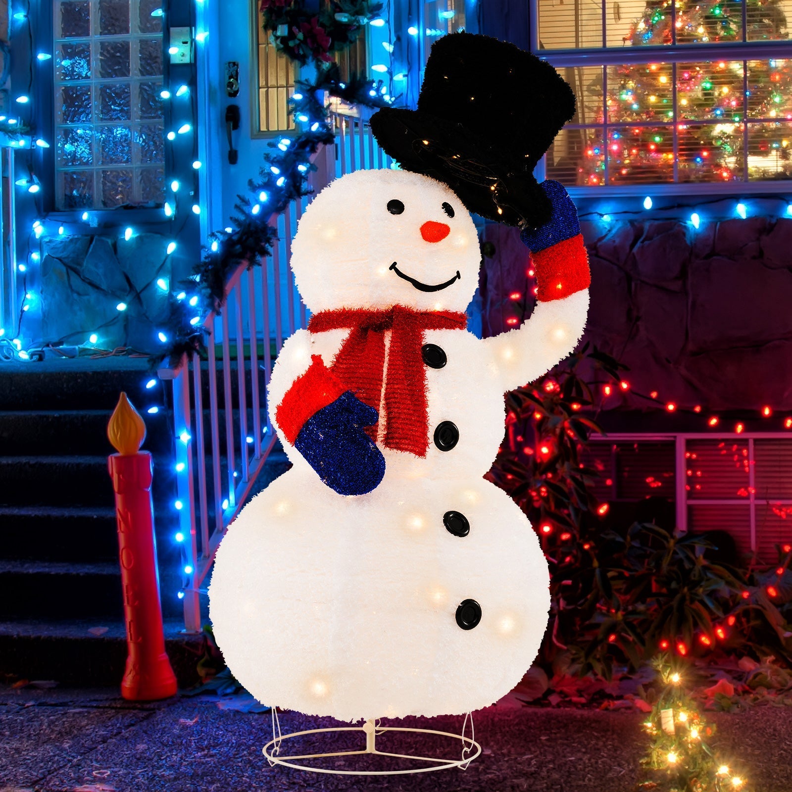 Large LED Snowman Holiday Garden Decor