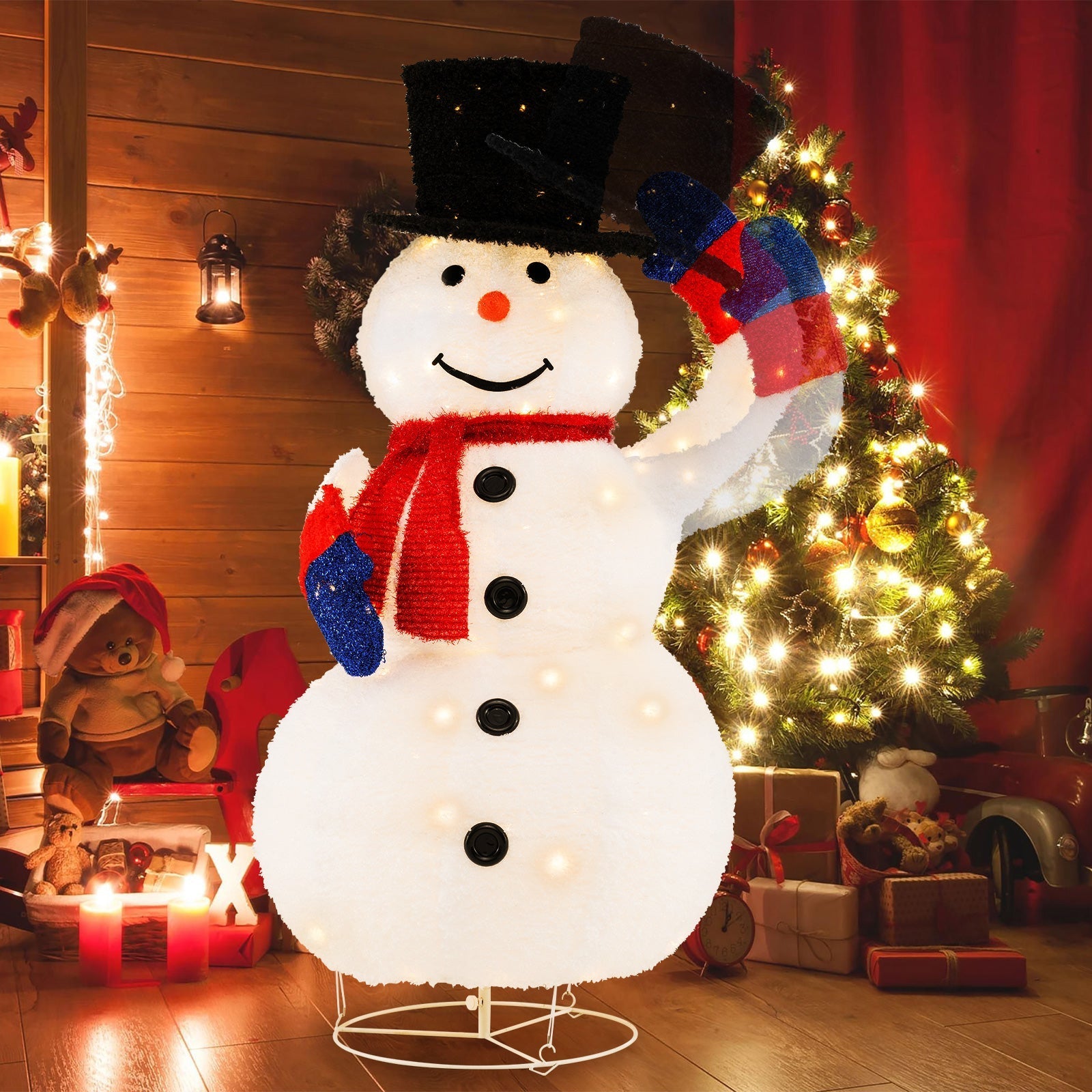 Large LED Snowman Holiday Garden Decor