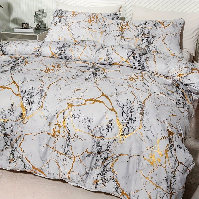 Xavor - Opulent Marble Duvet Cover for Ultimate Comfort