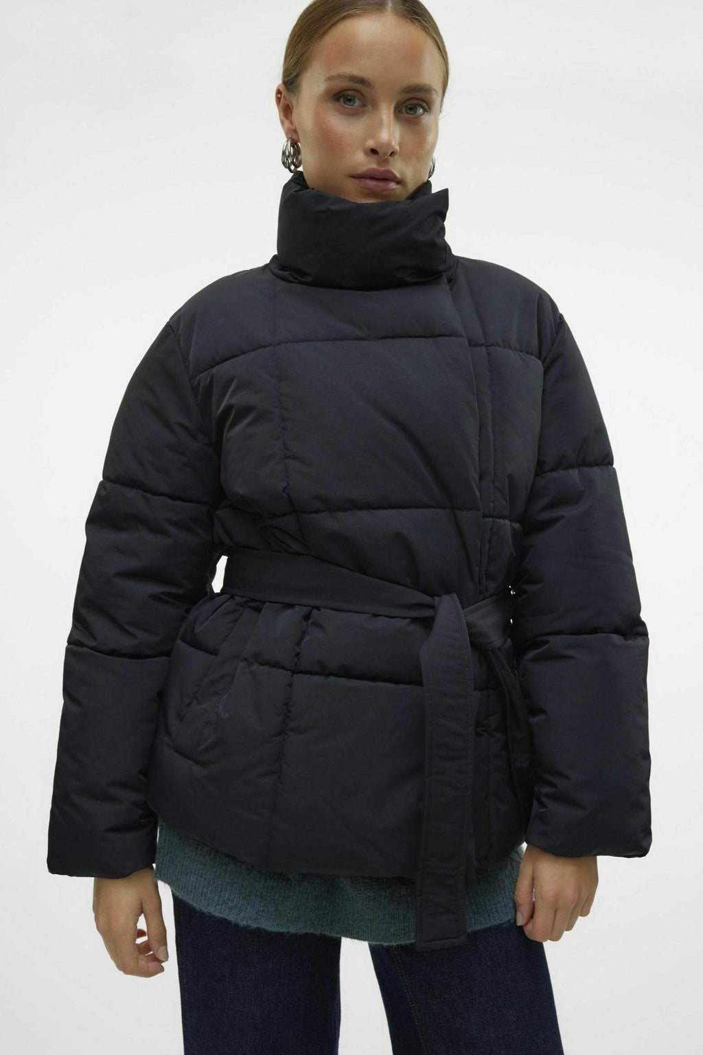 Belted Quilted Jacket