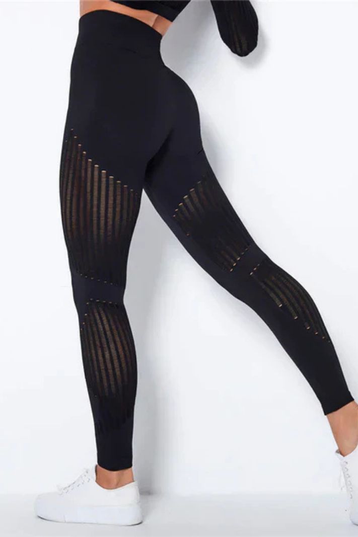 Chic Anti-Cellulite Compression Leggings for Maximum Comfort - Women's