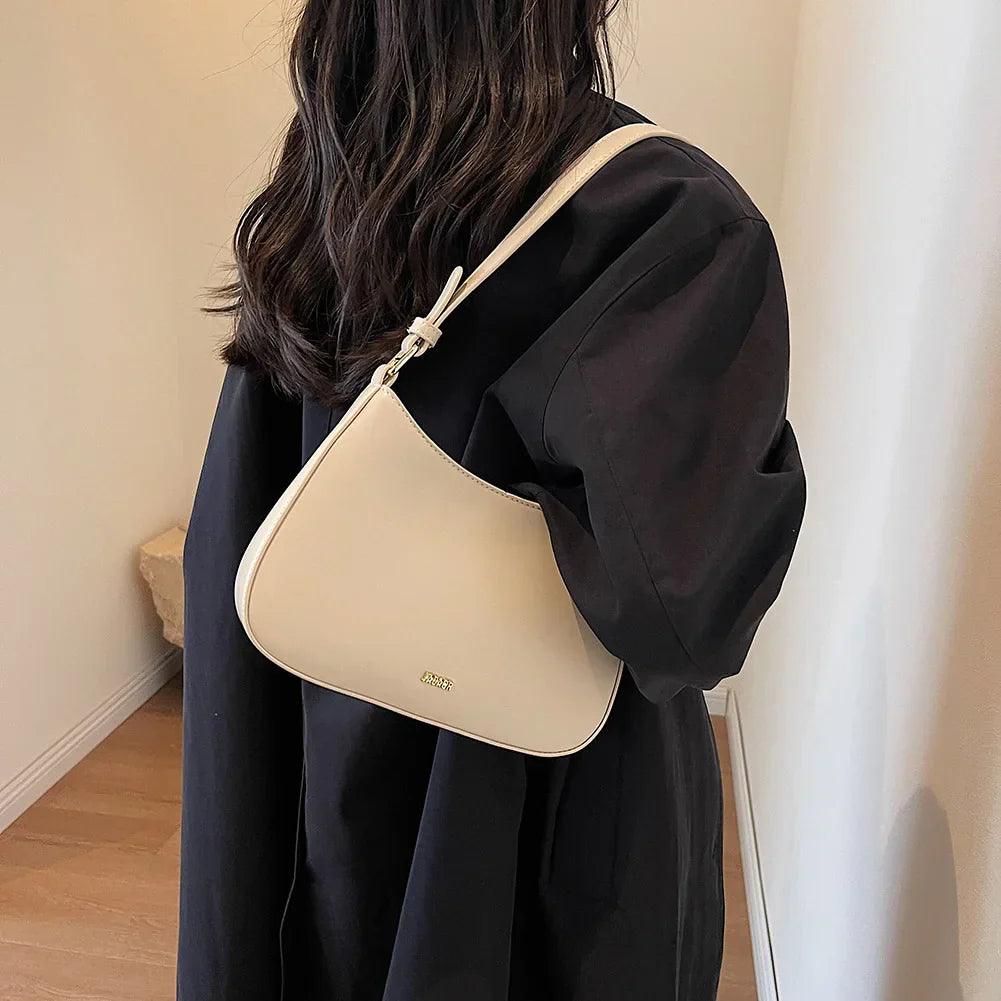 Adjustable Strap PU Leather Shoulder Bag