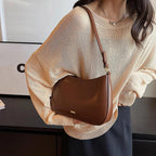 Adjustable Strap PU Leather Shoulder Bag