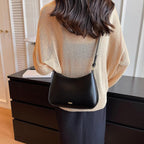Adjustable Strap PU Leather Shoulder Bag