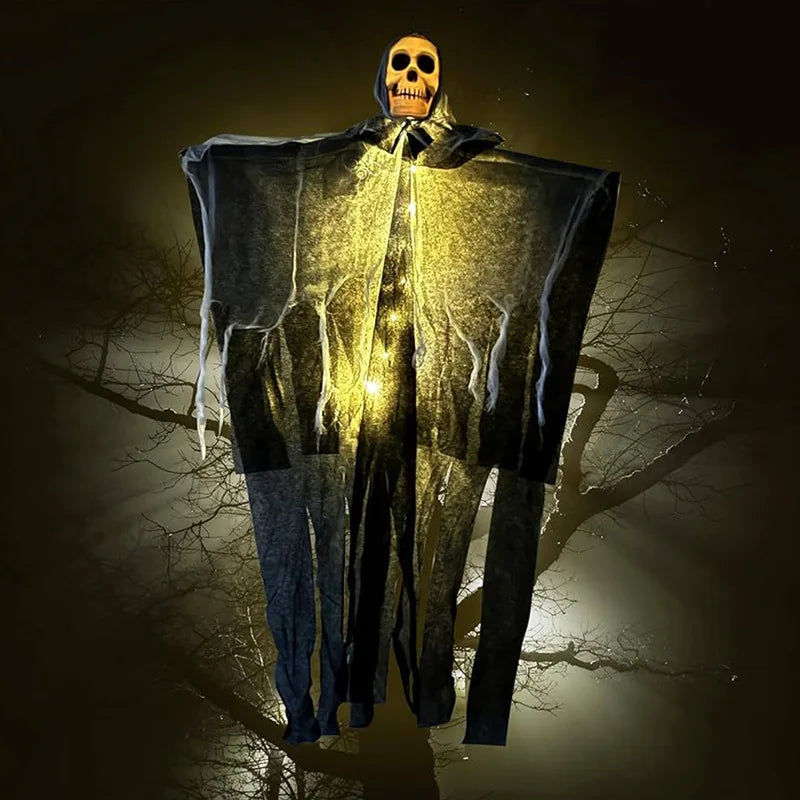 LED Hanging Skull Ghost for Halloween Garden and Home Decor