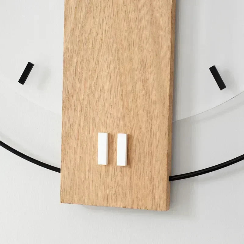 Charming Natural Wood Clock with Elegant Design
