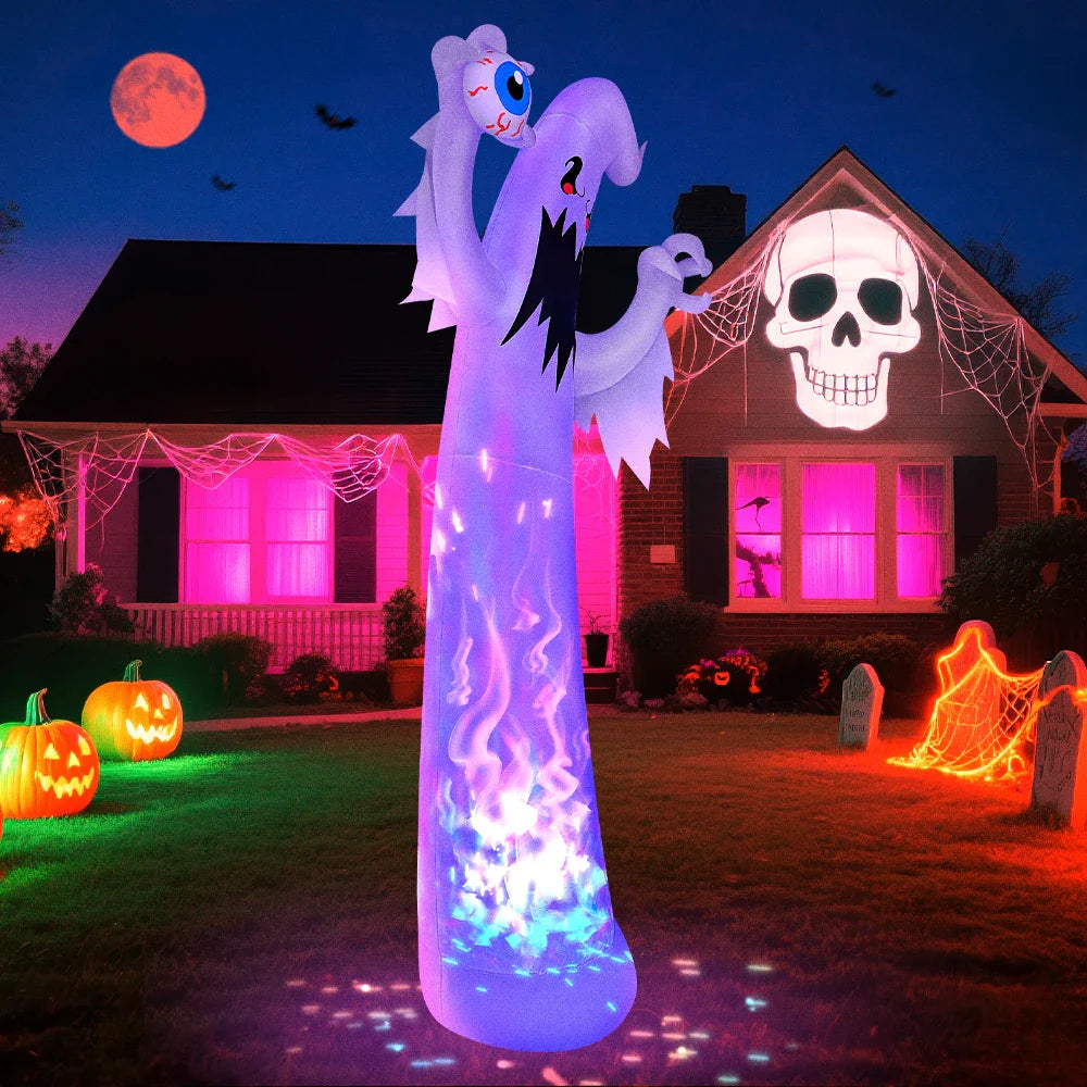LED-Illuminated Inflatable Hand-Holding Eyeballs