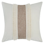 Patterned Beige Boho Throw Pillow
