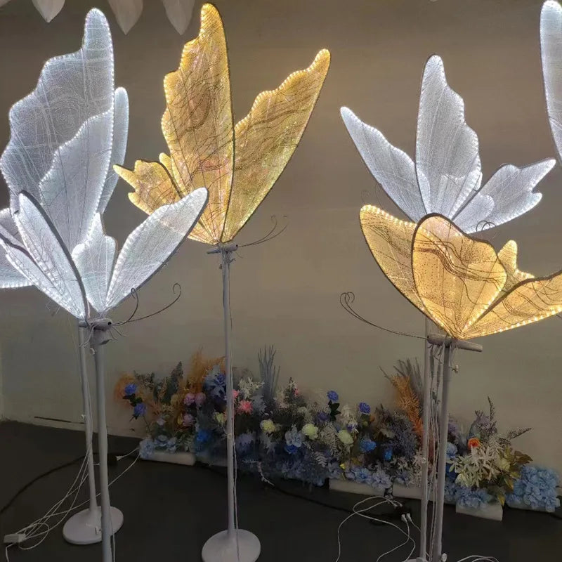 Elegant Ceiling Lamp Adorned with Hanging Butterflies