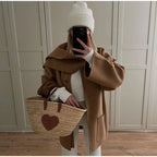 Elara Oversized Wool Coat - Luxurious Comfort