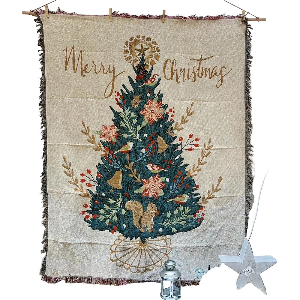 Nutcracker and Stars Christmas Blanket