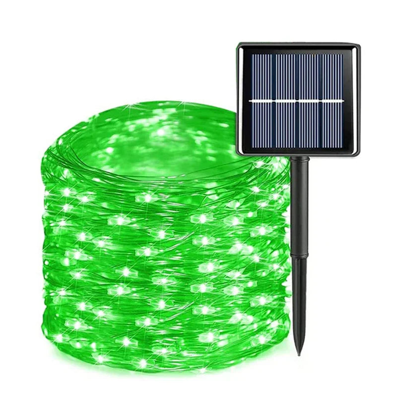 Enchanting Solar Garland with Forest Magic Design and Automatic On/Off Feature