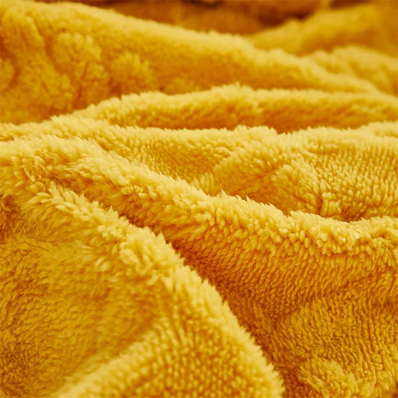 Cozy Thick Patterned Winter Flannel and Plush Blanket